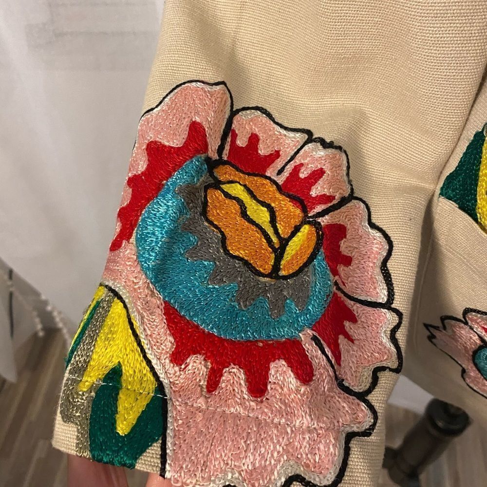 Allure cotton embroidered blazer, M - Picture 8 of 9